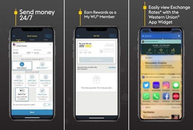 Western Union - application de transfert d'argent