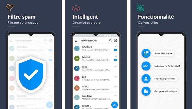 Key Messages - application de blocage de SMS