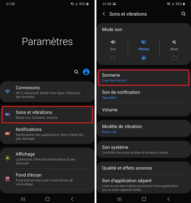 Mettre une musique en sonnerie sur Samsung A12