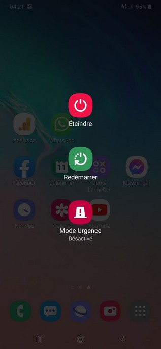 Redémarrer votre Samsung Galaxy A90