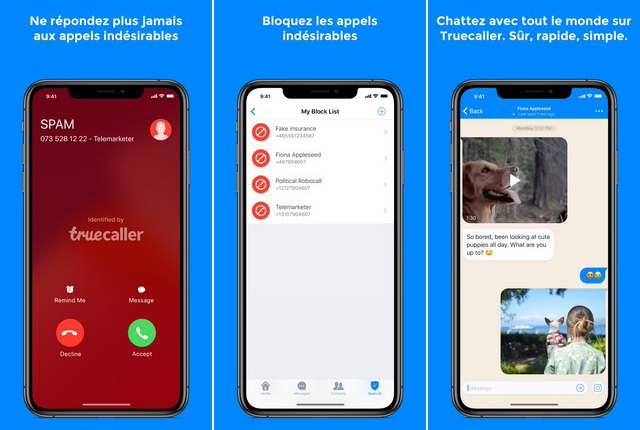 Truecaller - applications de blocage d'appels