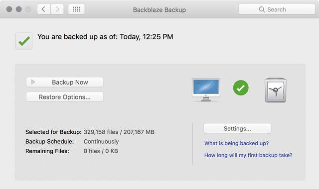 Backblaze - meilleur logiciel de sauvegarde pour Mac