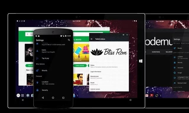 Bliss - émulateur Android pour PC