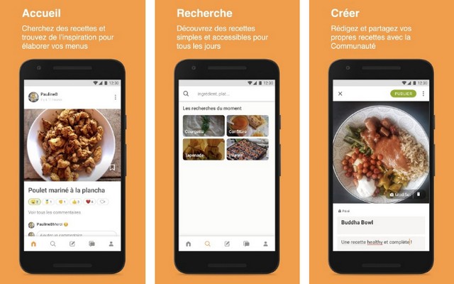 Cookpad - application pour les chefs à domicile