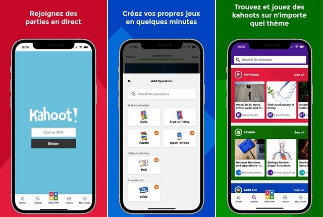 Kahoot - application iPhone pour les enseignants