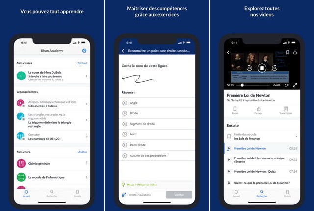 Khan Academy - application iPhone pour les enseignants