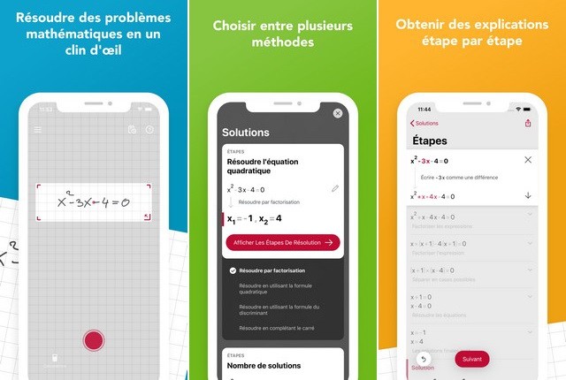 Photomath - application éducatives