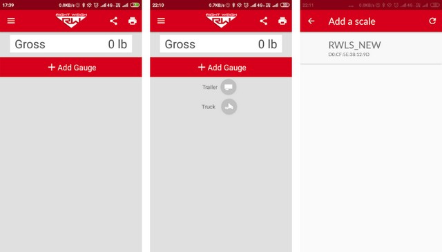 Right Weigh - application de balance numérique