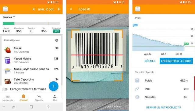 Lose It! - meilleure application de nutrition