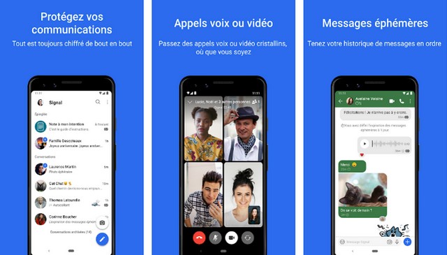 Signal - meilleure application comme WhatsApp