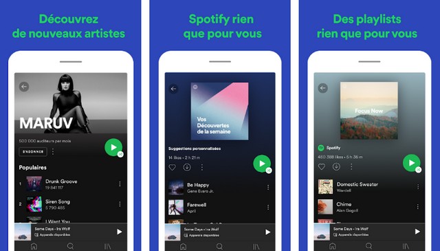 Spotify - meilleure application de divertissement