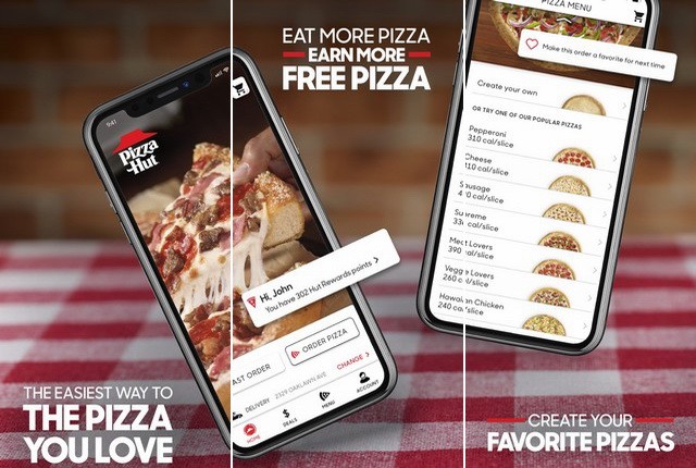 Pizza Hut - Application de restauration rapide