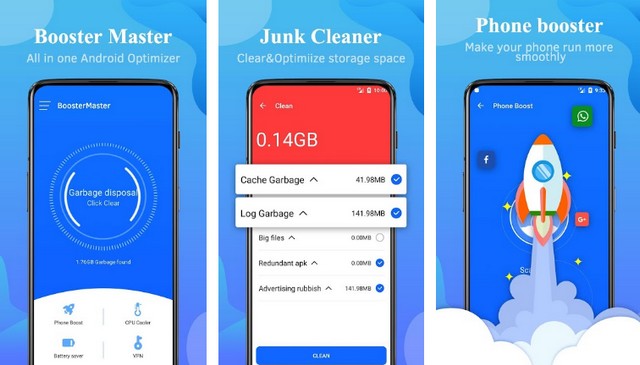 Booster Master - meilleure application comme CCleaner
