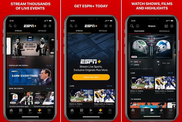 ESPN - applications actualité sportive