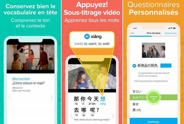 FluentU - applications pour apprendre anglais