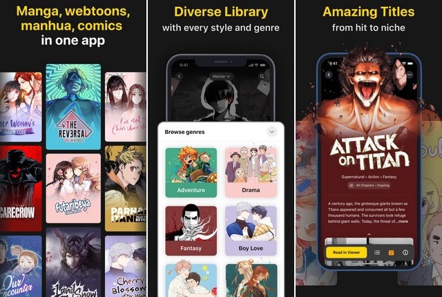 INKR Comics - application de manga pour iPhone