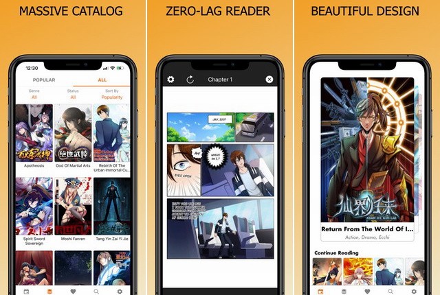 Manga Zone - application de manga pour iPhone
