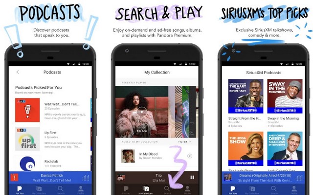 Pandora - meilleure alternative à Google Play Music