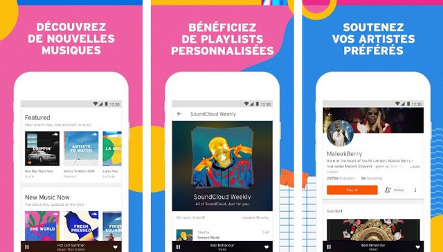 SoundCloud - meilleure alternative à Google Play Music
