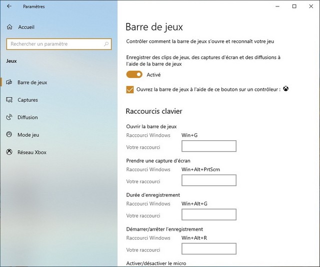 Activer l'enregistrement d'écran à l'aide de la Xbox Game Bar