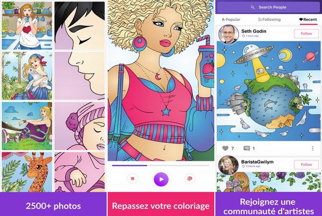 Colorgram - application de coloriage pour iPhone