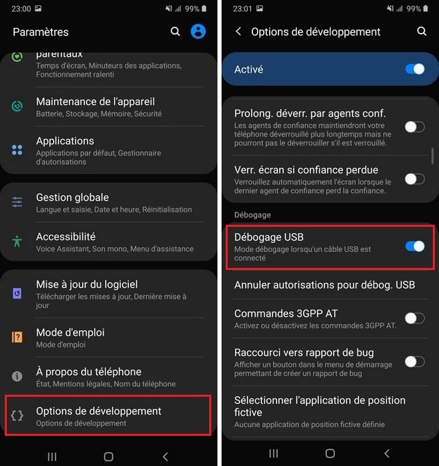 Comment accéder au téléphone Android