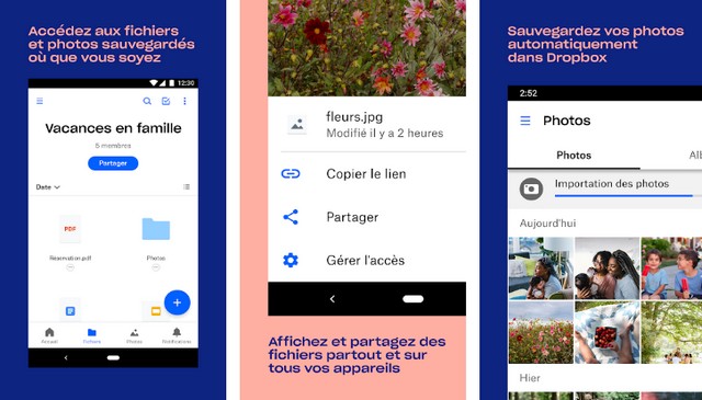 Dropbox - meilleure alternative à Google Photos