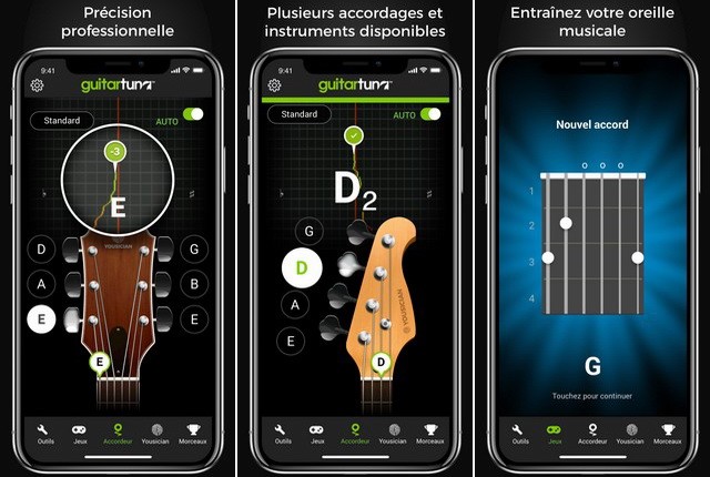 GuitareThon - applications accordeur de guitare