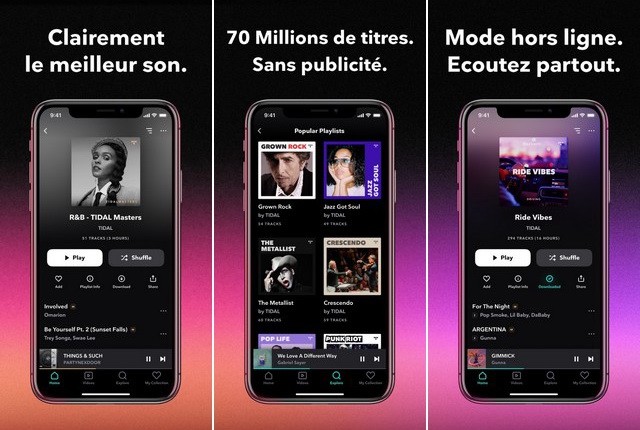 TIDAL - meilleure alternative à Apple Music