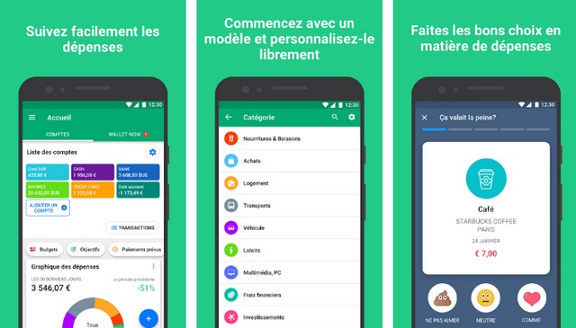 Wallet - applications de planification d'événements