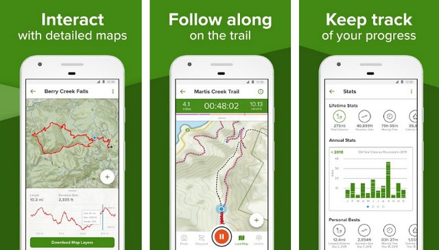 AllTrails - applications de été pour Android