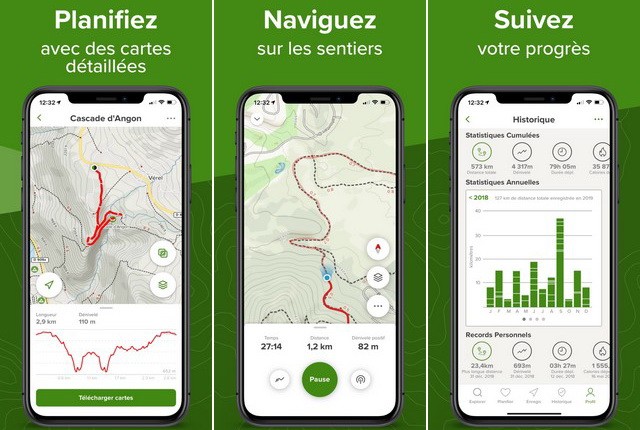 AllTrails - meilleures applications de l'été