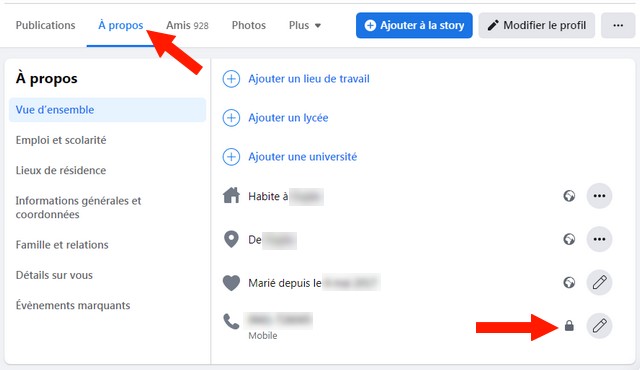 Comment masquer votre numéro de téléphone sur Facebook