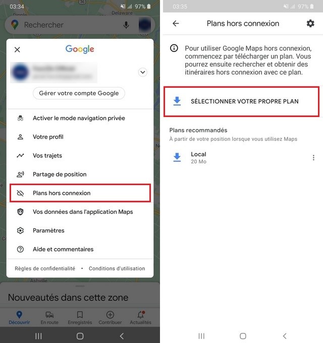 Utiliser Google Maps hors connexion