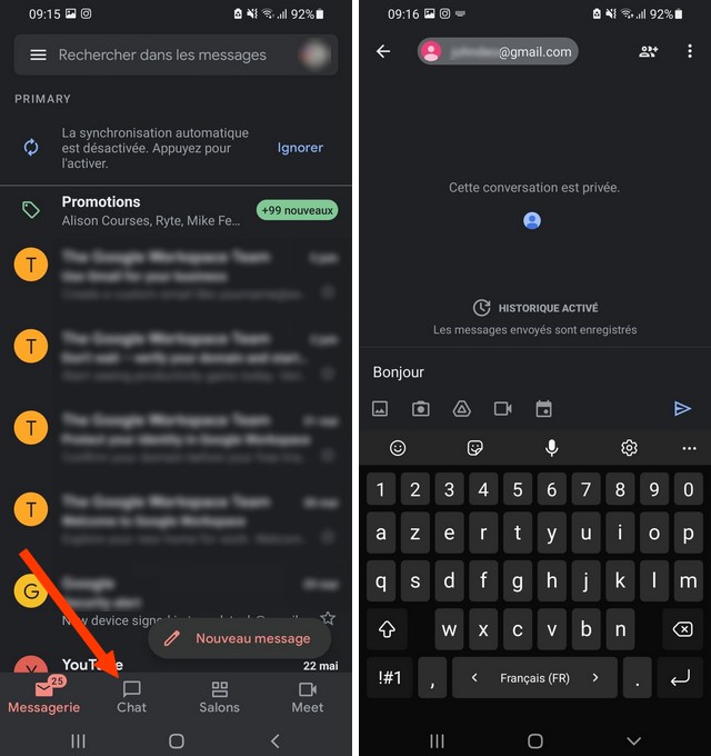 Comment utiliser Google Chat sur votre smartphone