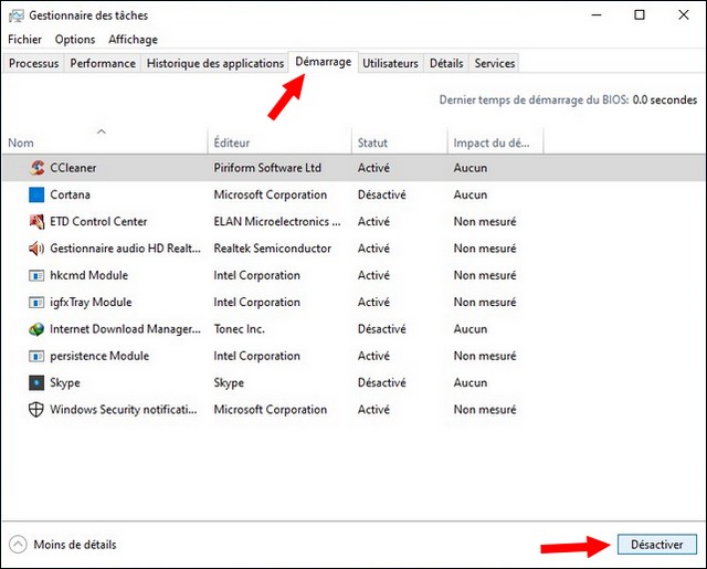 Comment accélérer PC Windows 10