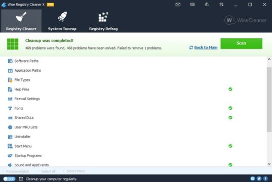 wise registry repair