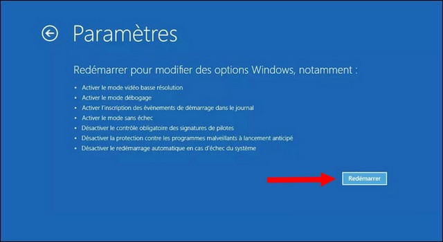 Démarrer Windows 11 en mode sans échec