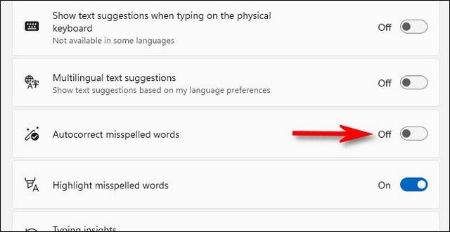 Désactiver la saisie prédictive du clavier tactile