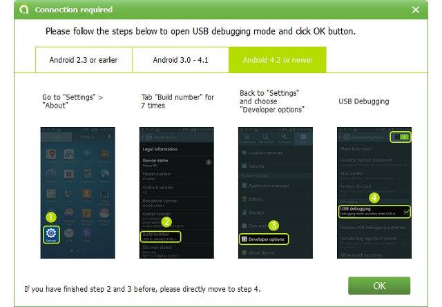 Activer le débogage USB sur votre smartphone
