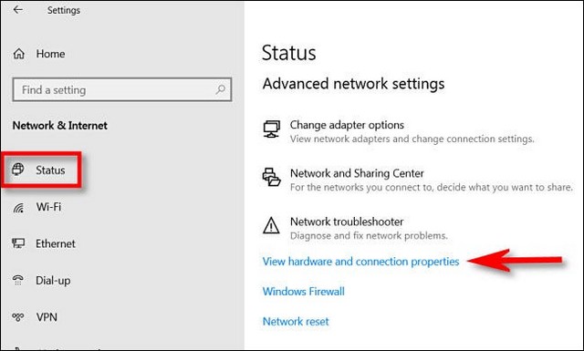 Afficher les propriétés du matériel et de la connexion
