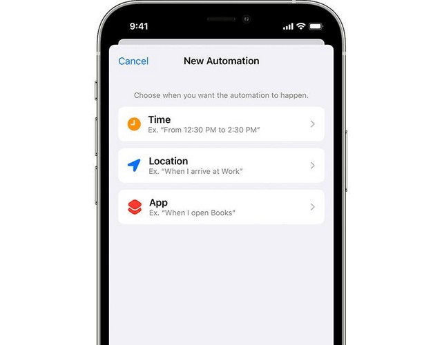 Ajouter un horaire ou une automatisation