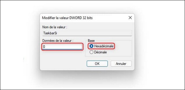 Champ Données de la valeur