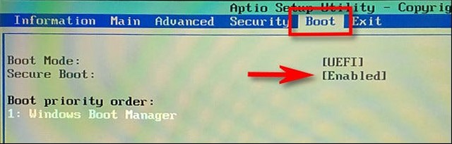Comment activer Secure Boot dans le Bios