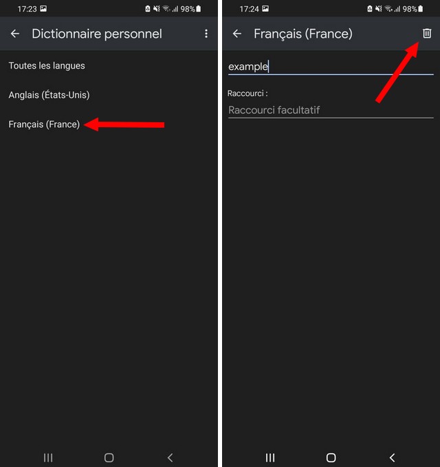 Comment supprimer les mots appris de votre clavier