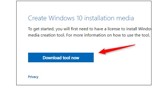 Créer un support d'installation Windows 10