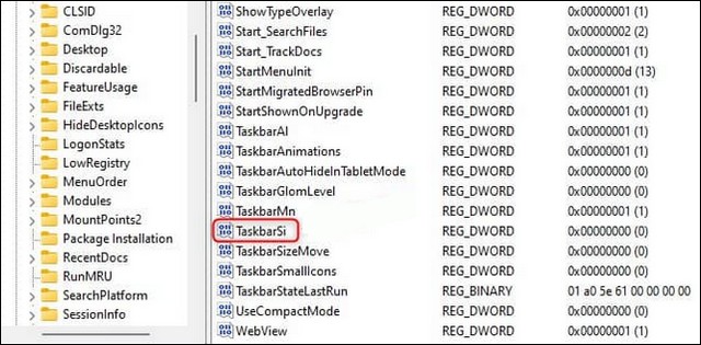 Modifier la taille de la barre des tâches
