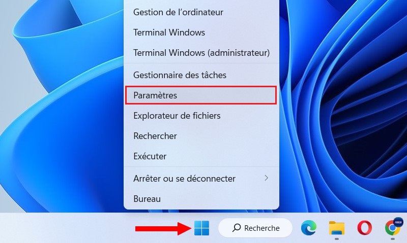 Paramètres Windows 11