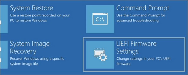 Paramètres du micrologiciel UEFI