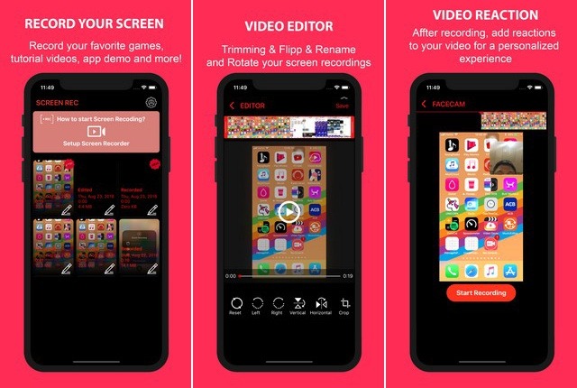 Rec - meilleur application de capture vidéo